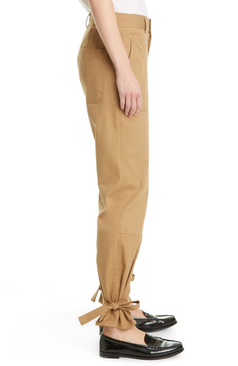 TRAVE Darcy Cinch Ankle Twill Trousers, Alternate, color, 