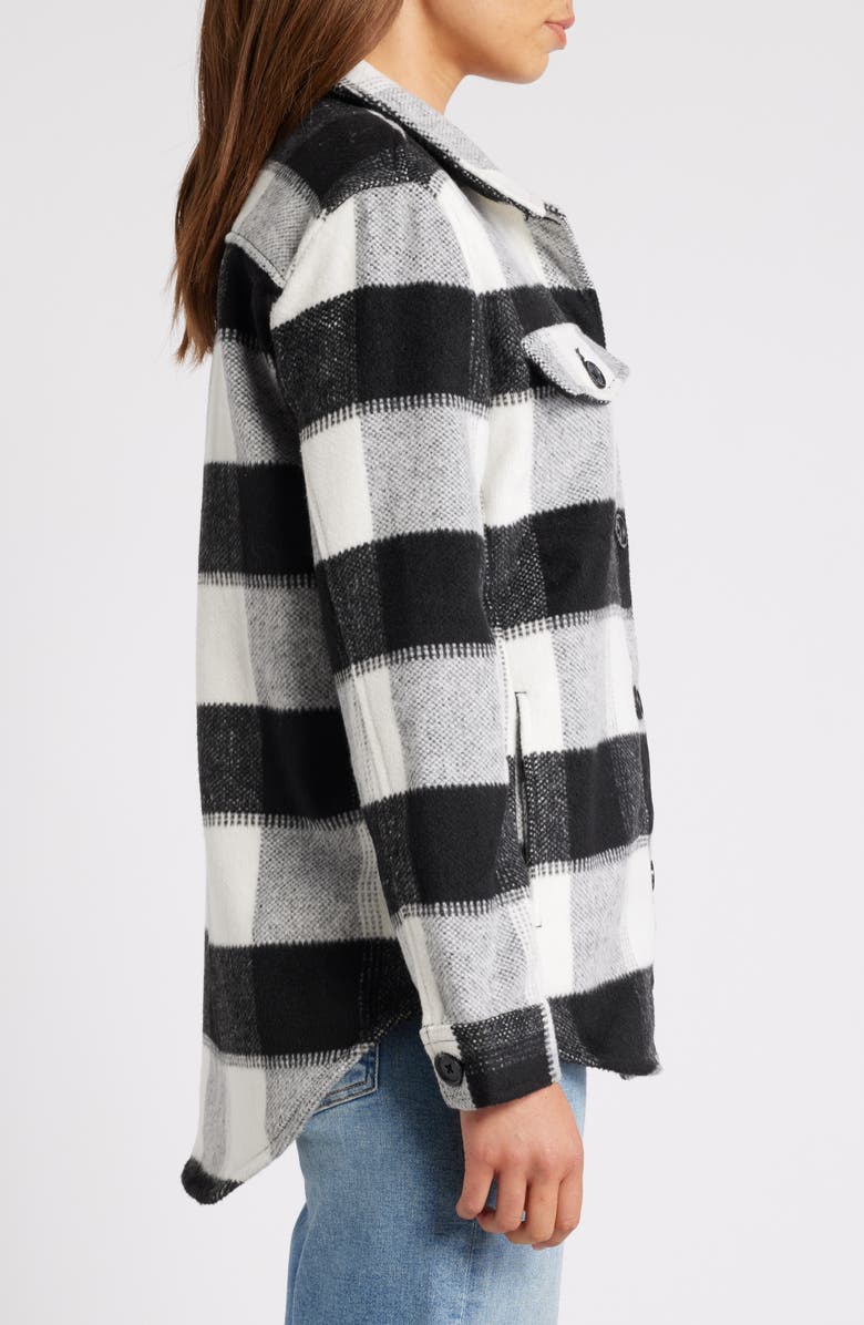 Caslon<sup>®</sup> Plaid Brushed Flannel Shacket, Alternate, color,