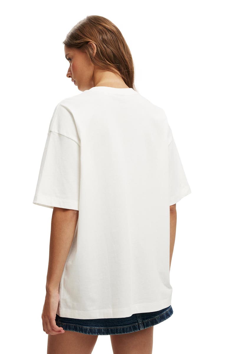 Cotton On Women's The Lcn Music Boxy Graphic Tee, Alternate, color, Willie Nelson Horse