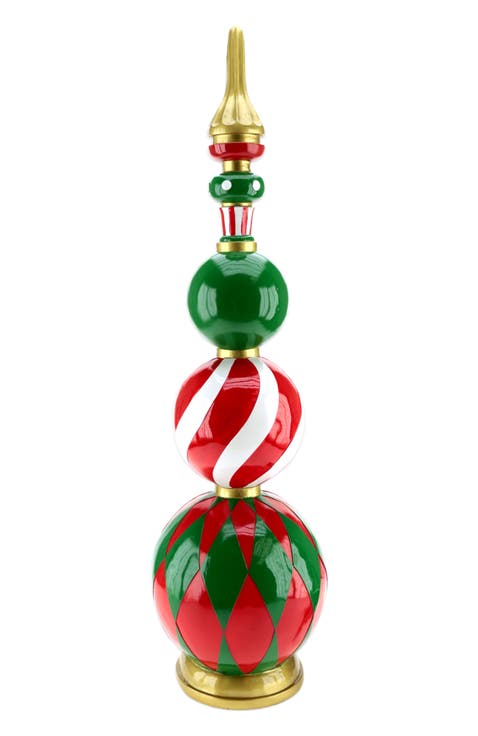 Merry Holiday Finial Tower