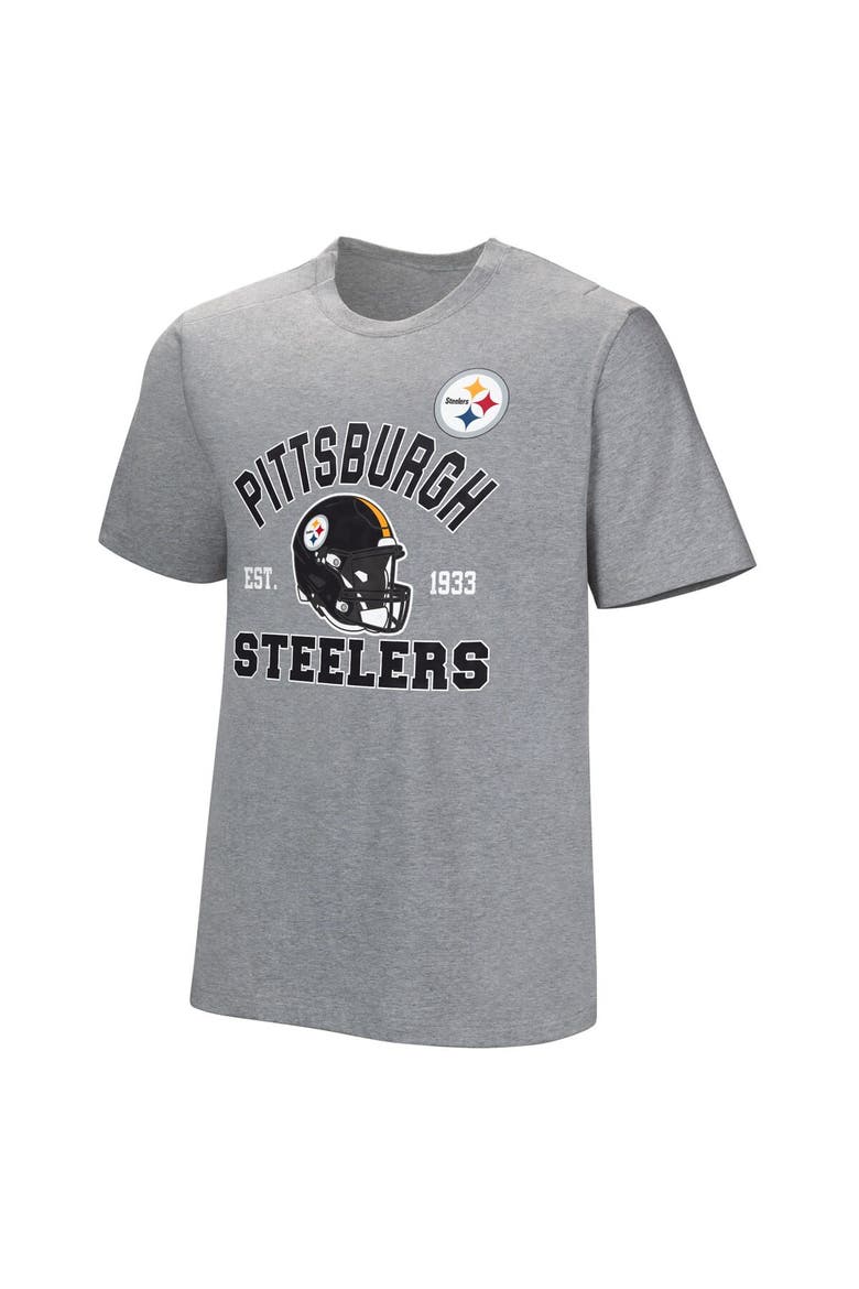 Men's  Gray Pittsburgh Steelers Tackle Adaptive T-Shirt, Alternate, color, Gray