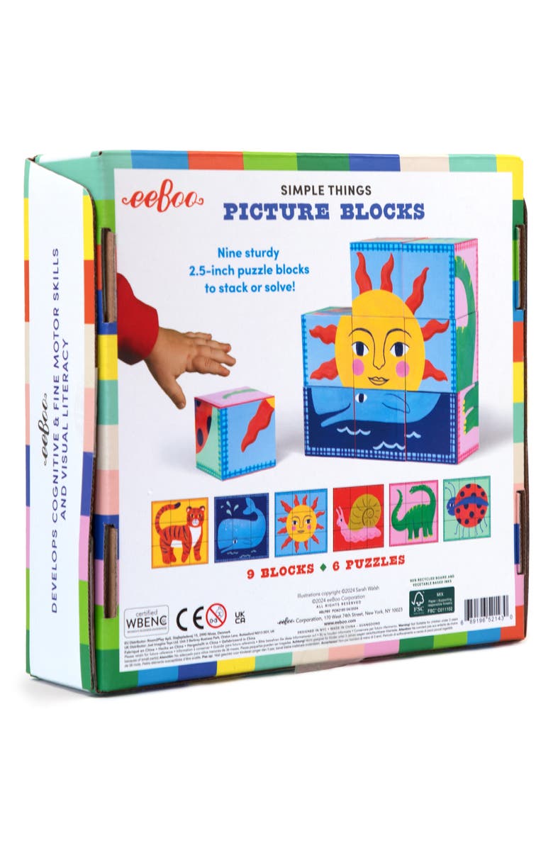 eeBoo Simple Things Picture Blocks, Alternate, color, Multi