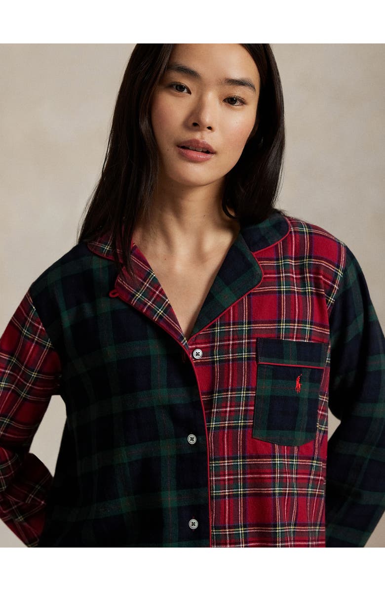 Polo Ralph Lauren Madison Plaid Cotton Pajamas, Alternate, color,