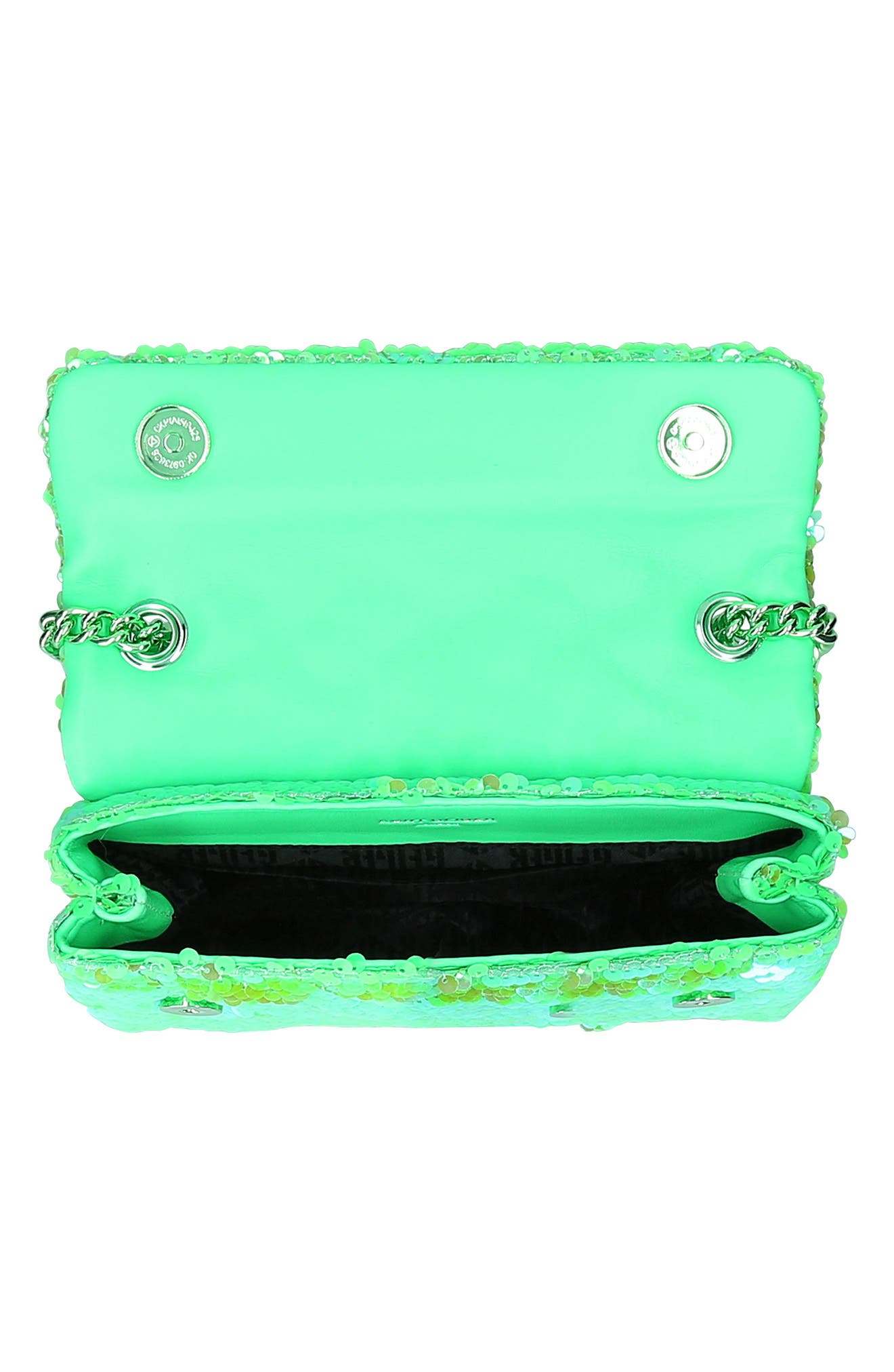 Kensington Sequins Quilted Crossbody Bag, Alternate, color, GREEN