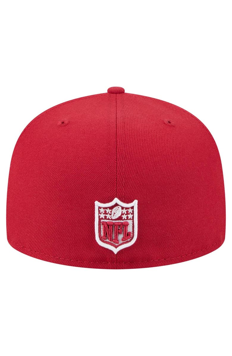 New Era Men's New Era Cardinal Arizona Cardinals Oversized 59FIFTY Fitted Hat, Alternate, color, Cardinal