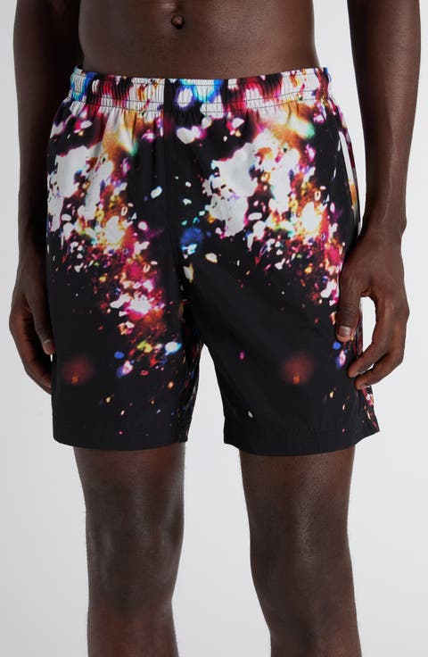Confetti Print Swim Trunks