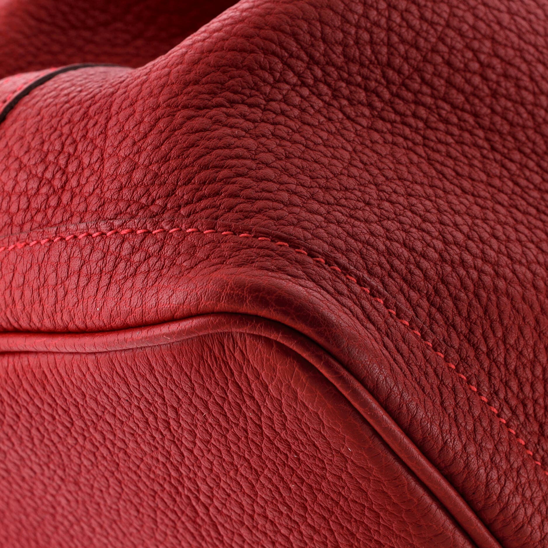 Pre-Owned Hermes Garden Party Tote Leather 36, Alternate, color, Rouge Casaque