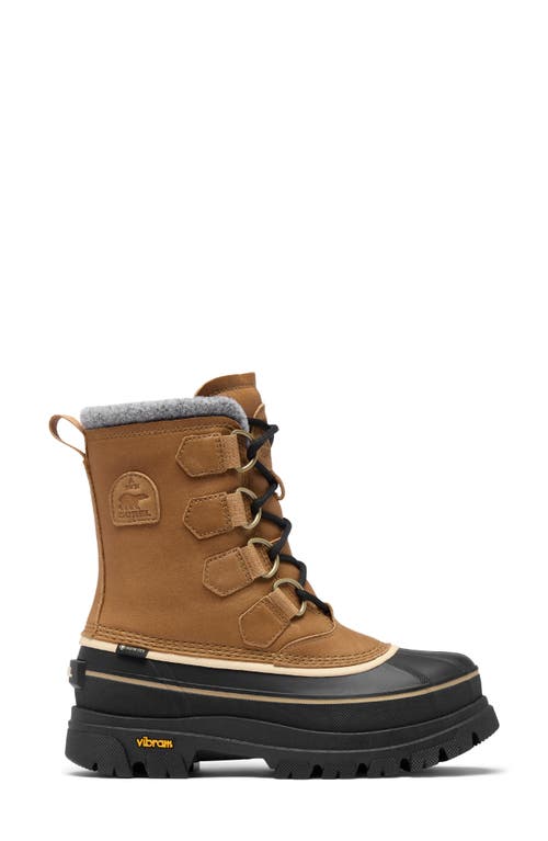 Sorel Caribou Horizon Gtx Genuine Shearling Boot In Burgundy
