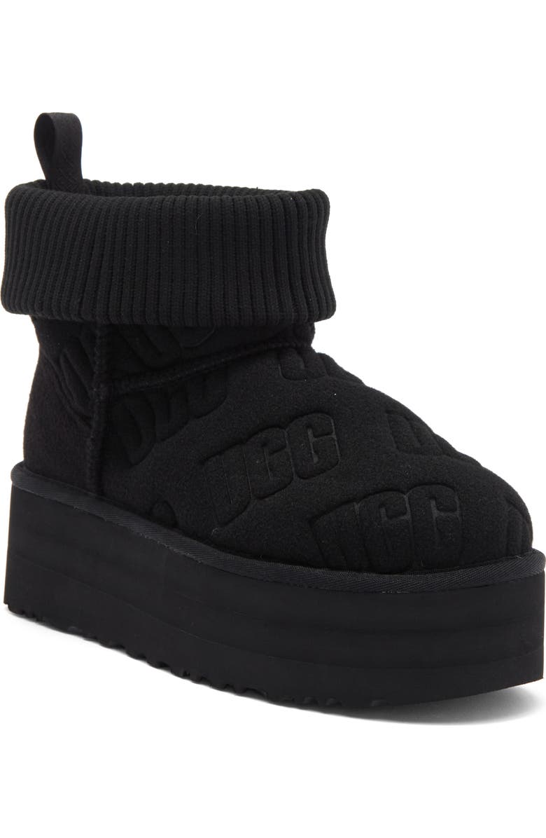 UGG<sup>®</sup> Classic Mini Platform Felted Boot, Main, color,