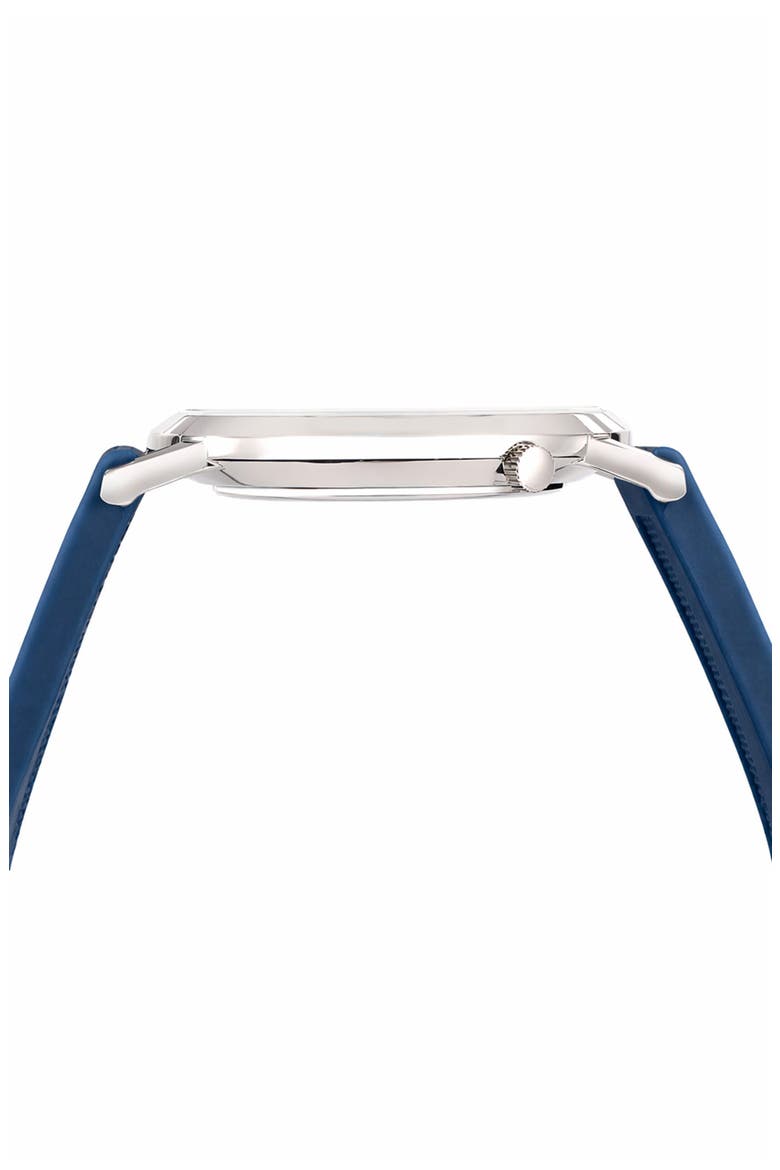 Bennett Silicone Strap Watch, 40mm, Alternate, color, BLUE AND WHITE