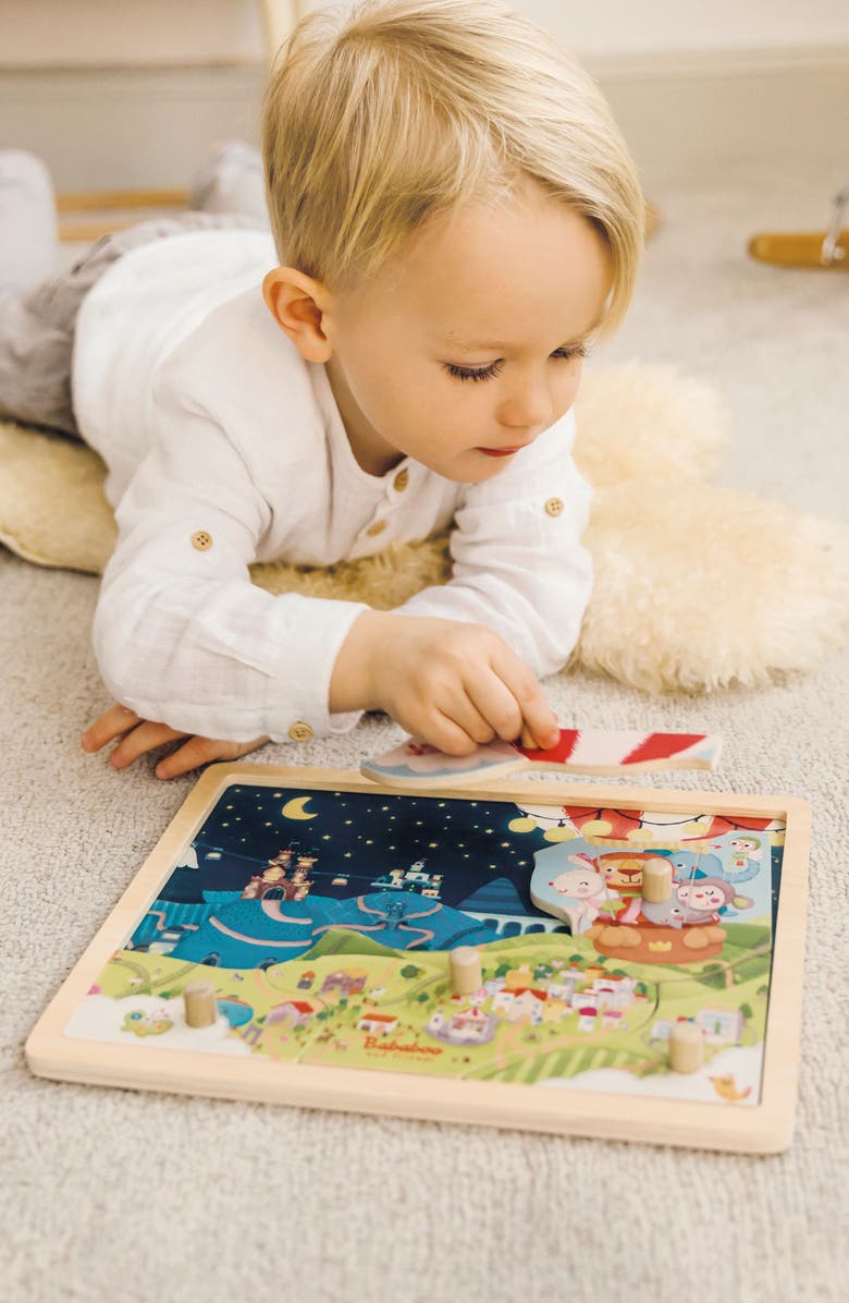 Bababoo and friends<sup>®</sup> Day and Night Discovery Puzzle, Alternate, color, Blue