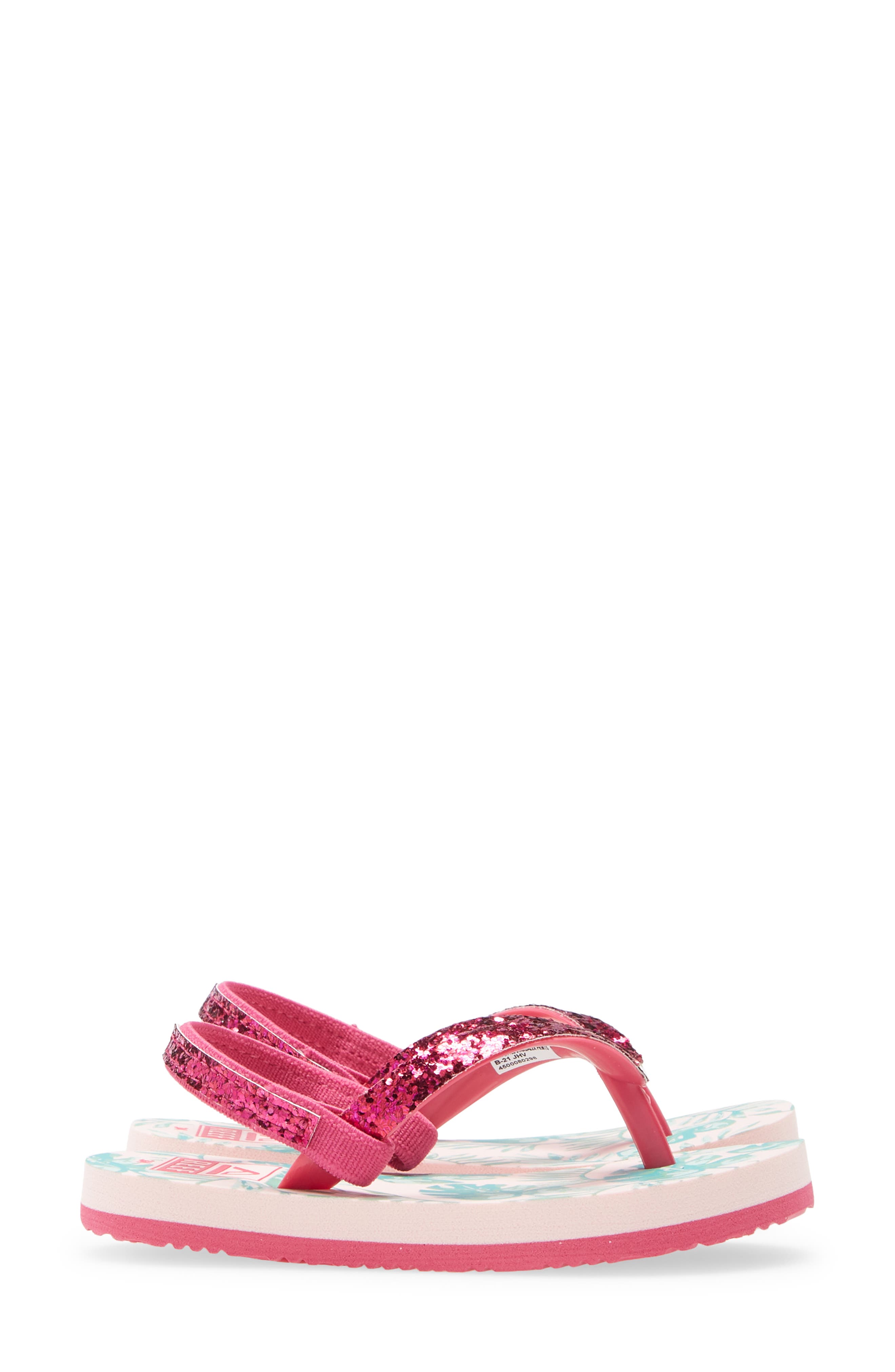 Little Stargazer Print Flip Flop, Alternate, color, PARADISE