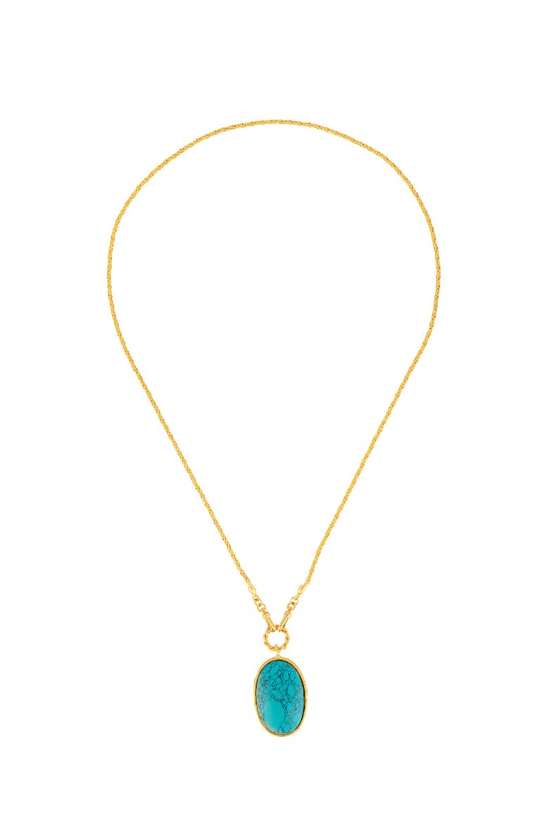 Talisman Necklace, Main, color, BLUE