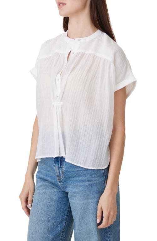 Shop Habitual Half Placket Blouse In White