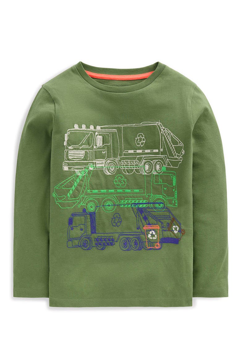 Kids' Linear Stitch Long Sleeve T-Shirt, Main, color, RECYCLE TRUCKS
