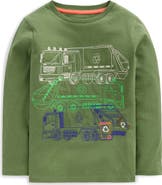 Mini Boden Kids' Linear Stitch Long Sleeve T-Shirt