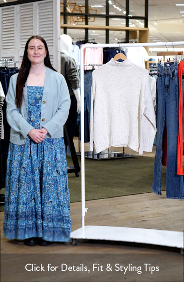 Conny Tweed Wool Blend Mock Neck Sweater, sales video thumbnail