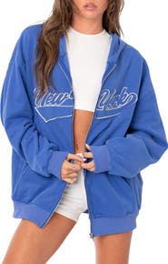 EDIKTED New York Oversize Front-Zip Hoodie