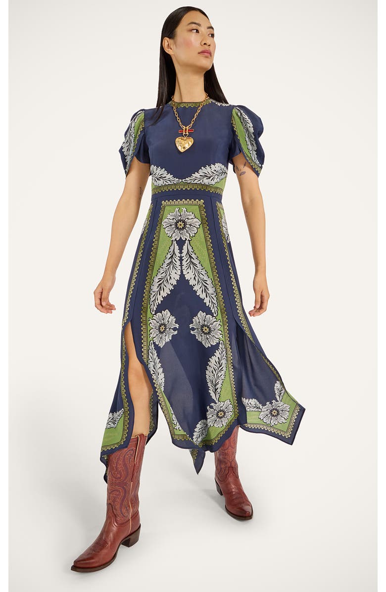 La DoubleJ Cherie Scarf Dress Placée, Main, color, Bounty Placée Navy