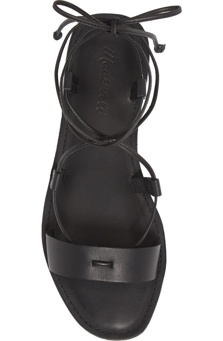 Madewell The Boardwalk Lace-Up Sandal, Alternate, color,