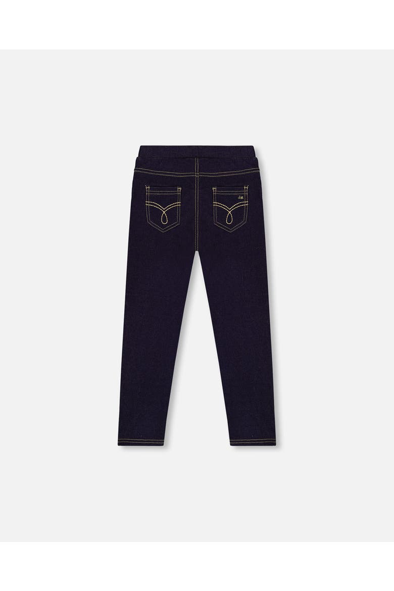 Elastic Waist Slim Fit Denim Jeggings, Alternate, color, Navy Blue Denim