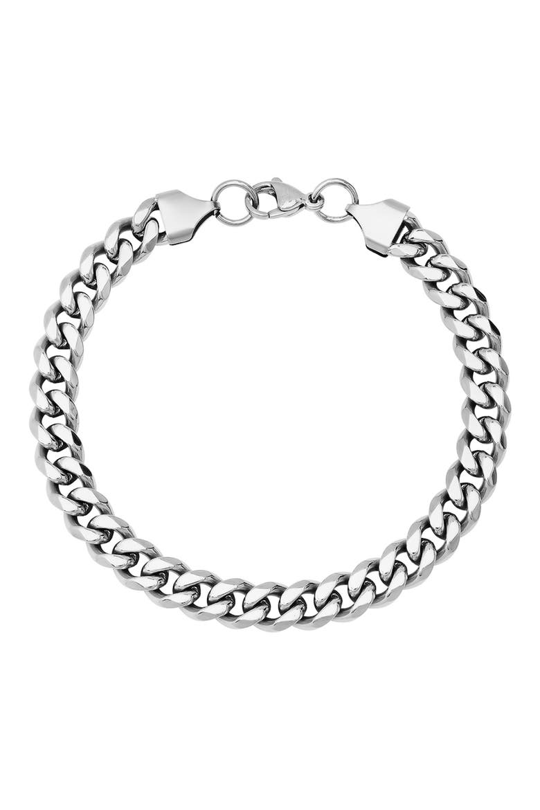 Cuban Link Bracelet, Main, color, SILVER
