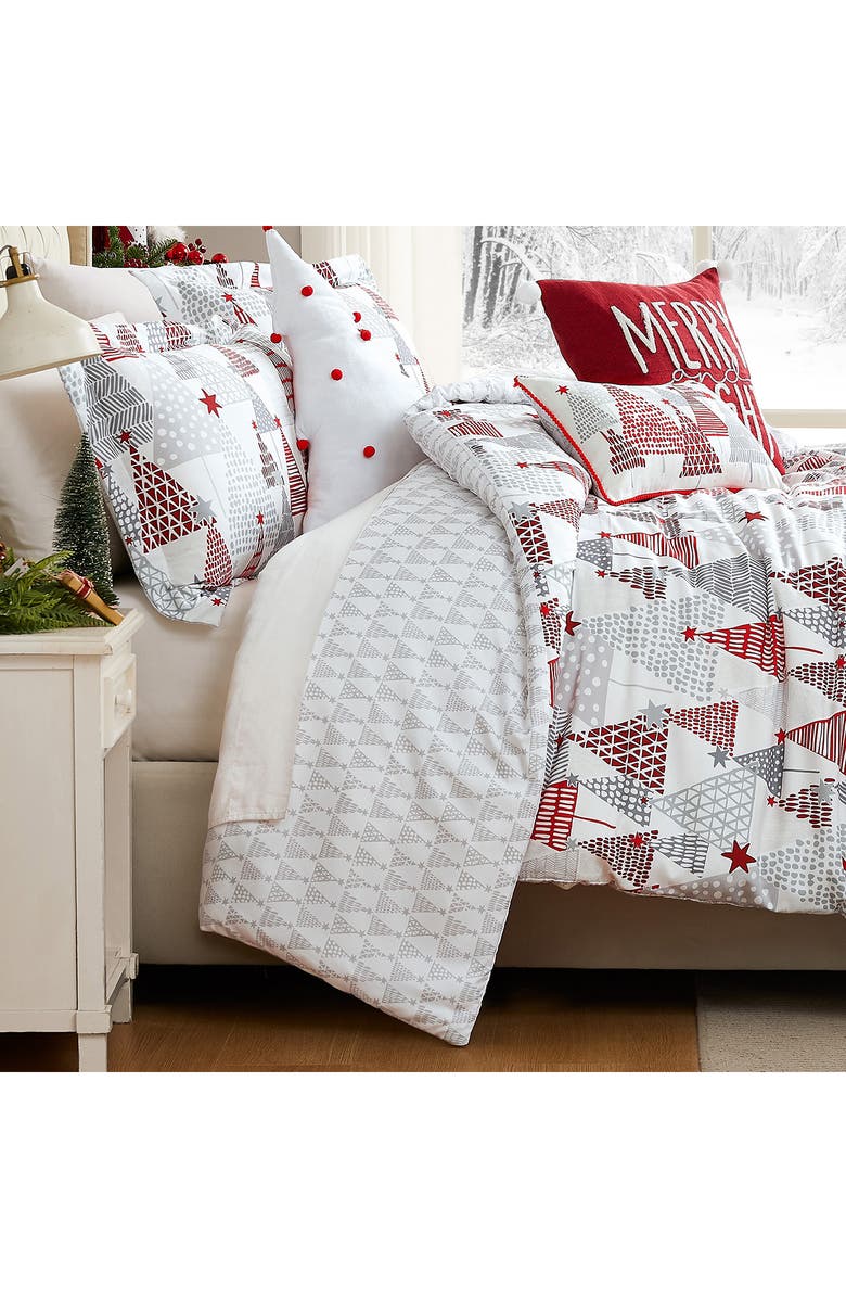 SOUTHSHORE FINE LINENS Merry and Bright Oversize Holiday Comforter Set, Alternate, color, Merry And Bright
