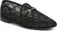Gucci New Jordaan GG Crystal Mesh Horsebit Loafer