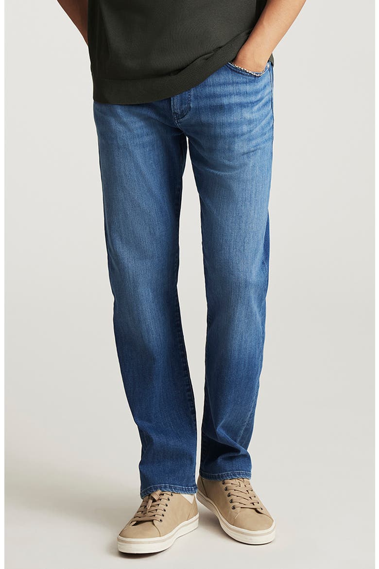 Zach Straight Leg Jeans, Main, color, MID BRUSHED FEATHER