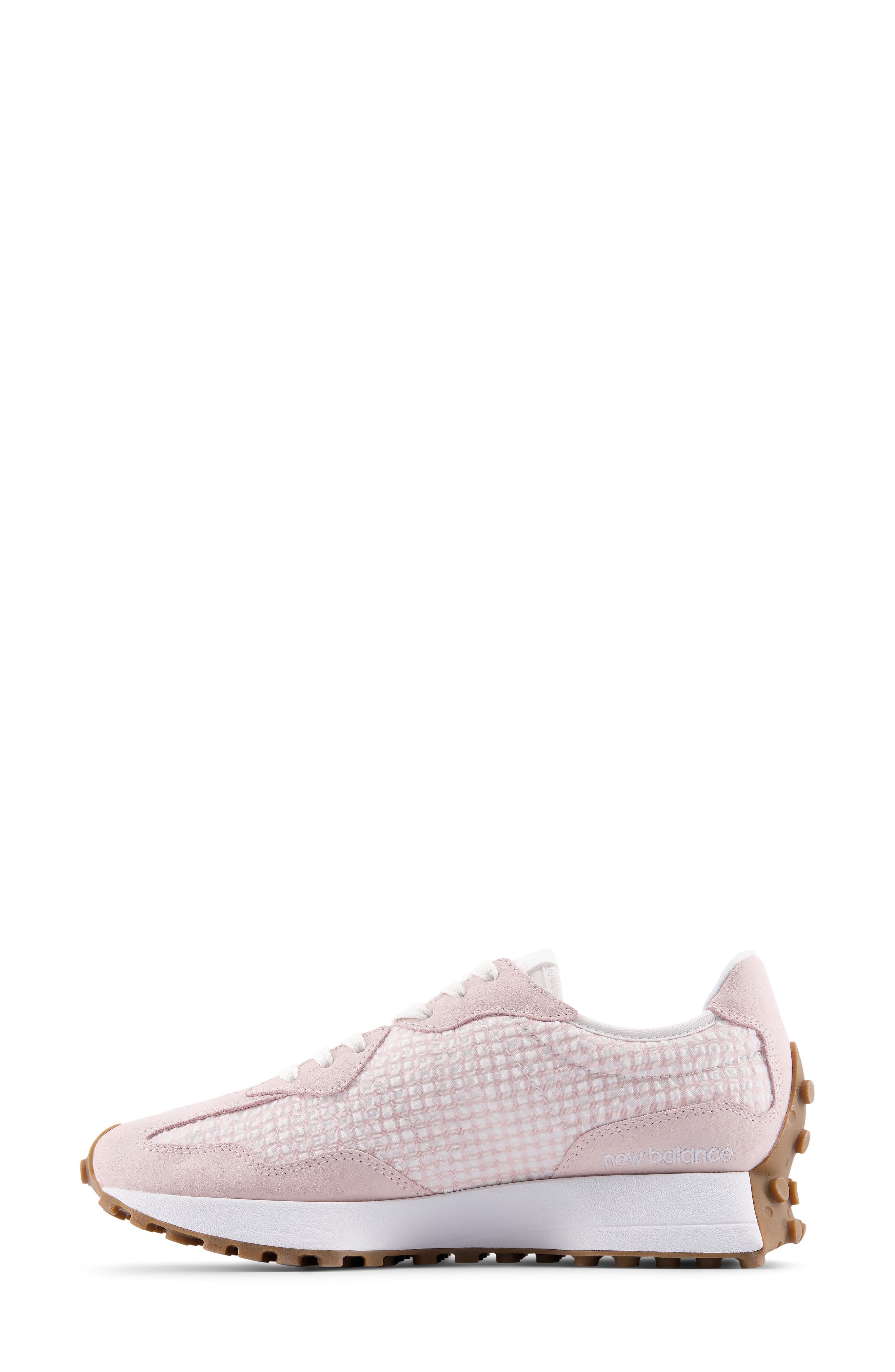 New Balance 327 Sneaker, Alternate, color, Stone Pink/Nb 103 White