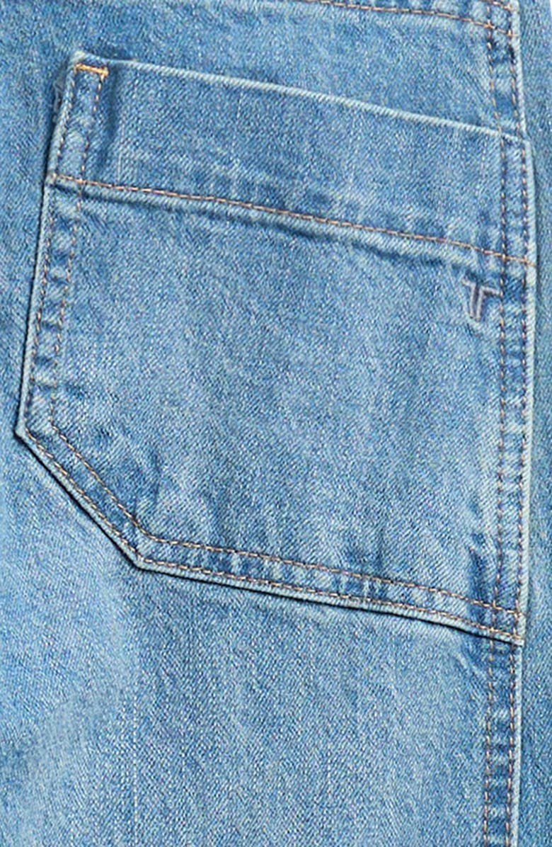 Tractr Kids' Barrel Leg Jeans, Alternate, color, Bright Vintage Indigo