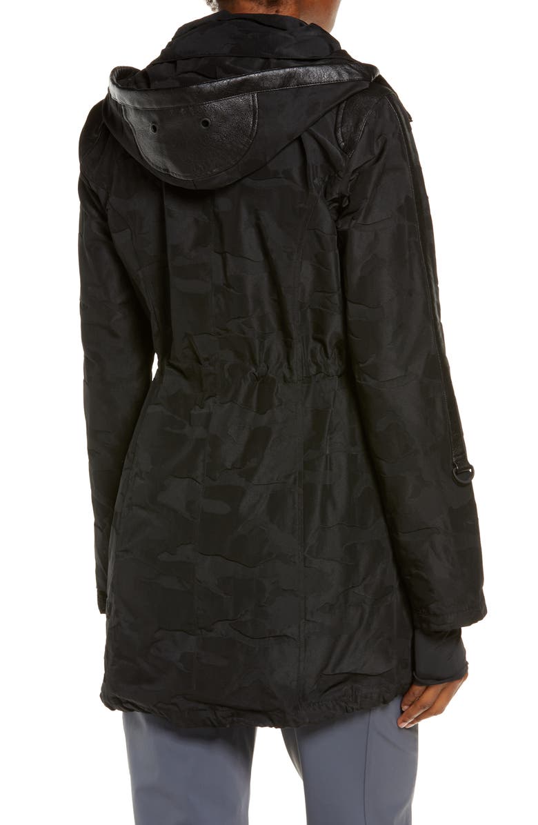 Blanc Noir Camo Hooded Anorak, Alternate, color,