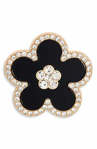 EYE CANDY LOS ANGELES Manuela Cubic Zirconia Flower Brooch