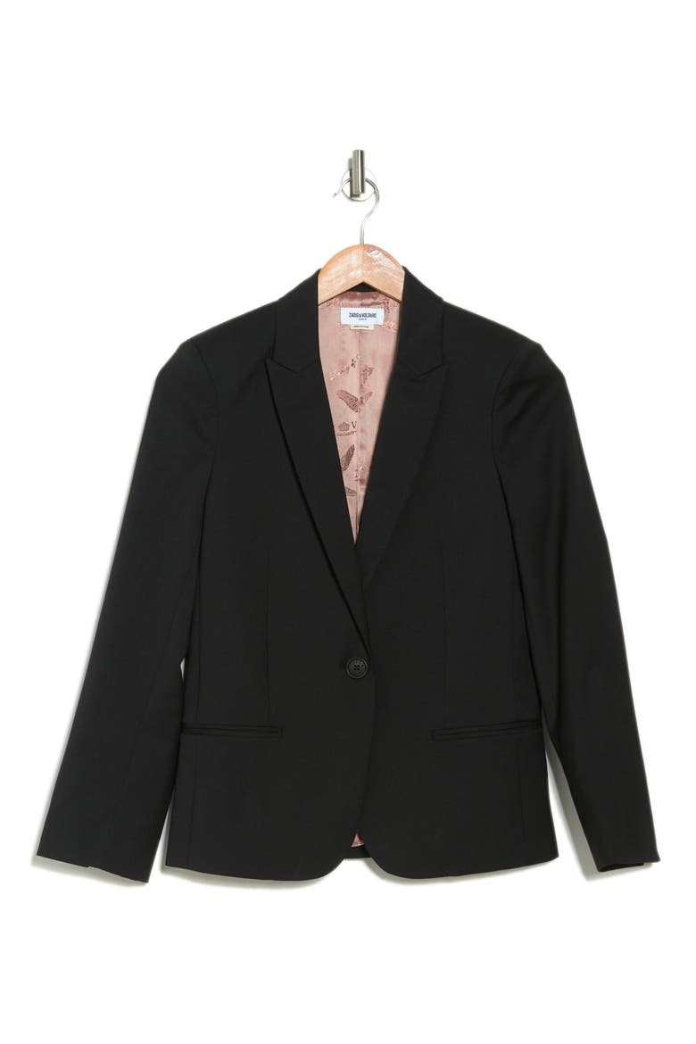 Vedy Strass Blazer, Alternate, color, NOIR