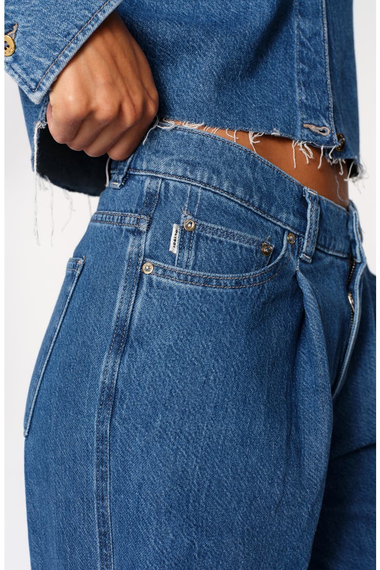 Isabel Pleated Mid Rise Wide Leg Jeans, Alternate, color, NORTH BEACH DL AURA