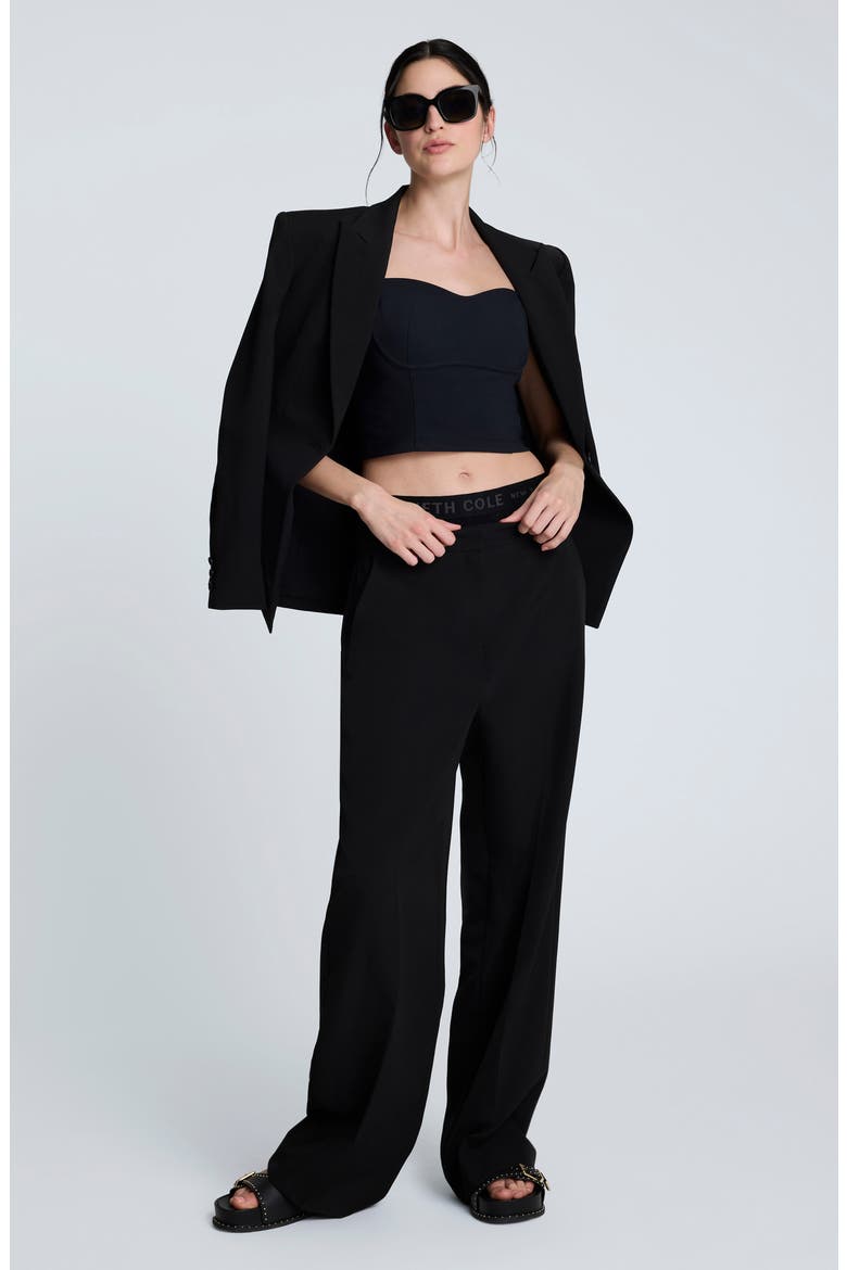 Luxe Twill Slim Fit Blazer, Alternate, color, BLACK