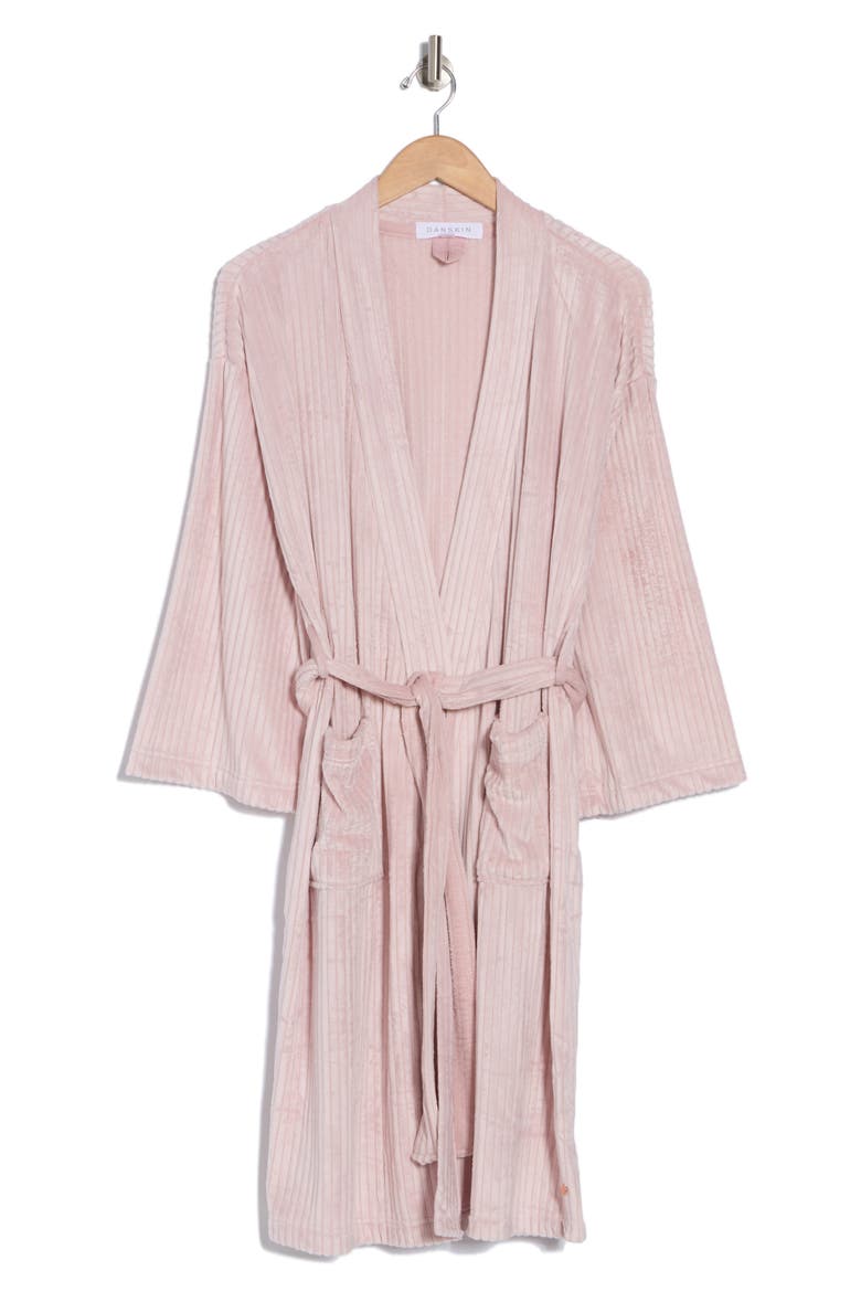 Skin Rib Robe Danskin Rib Sculpted Velour Robe (Women) | Nordstromrack