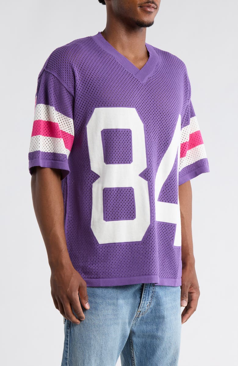 DIET STARTS MONDAY Mesh Knit Jersey, Alternate, color, Purple