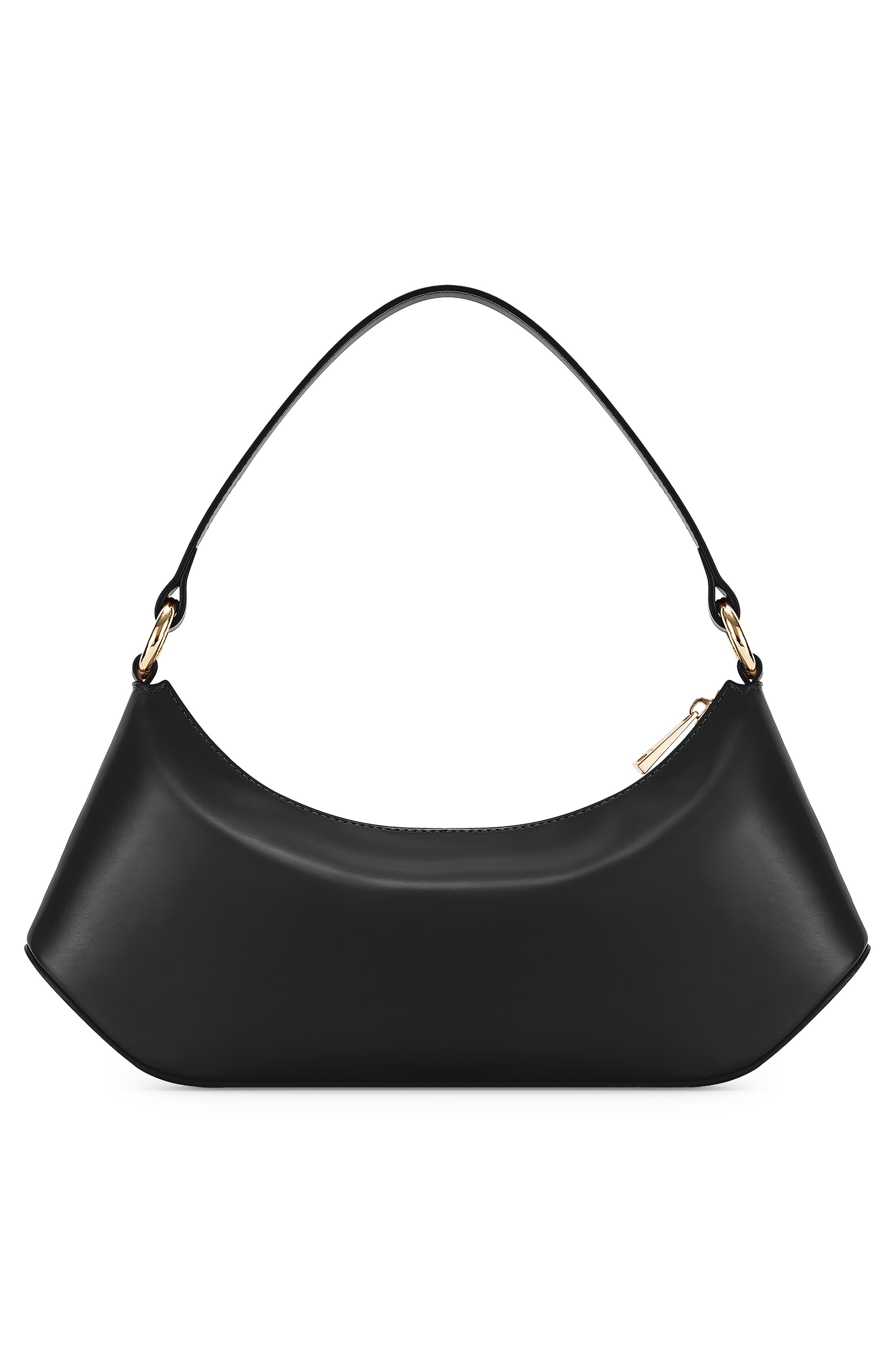 JW PEI Lily Faux Leather Shoulder Bag, Alternate, color, Black