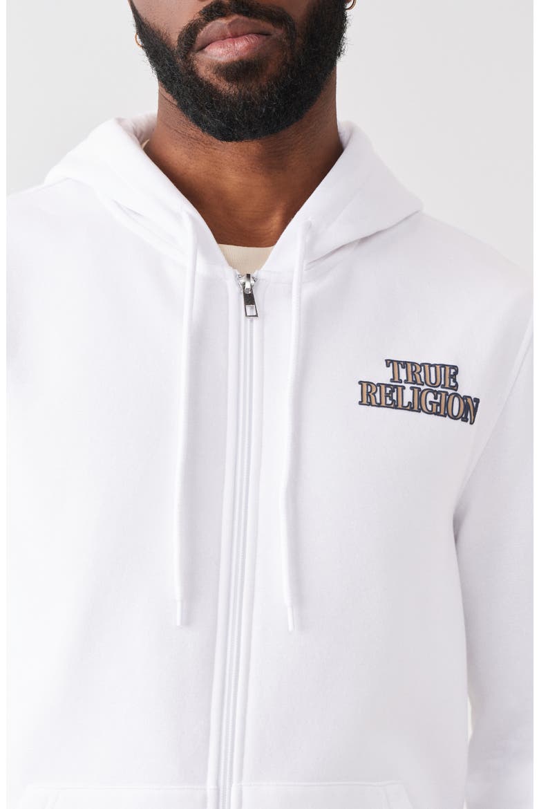 Filled All-over Print Zip Hoodie, Alternate, color, OPTIC WHITE