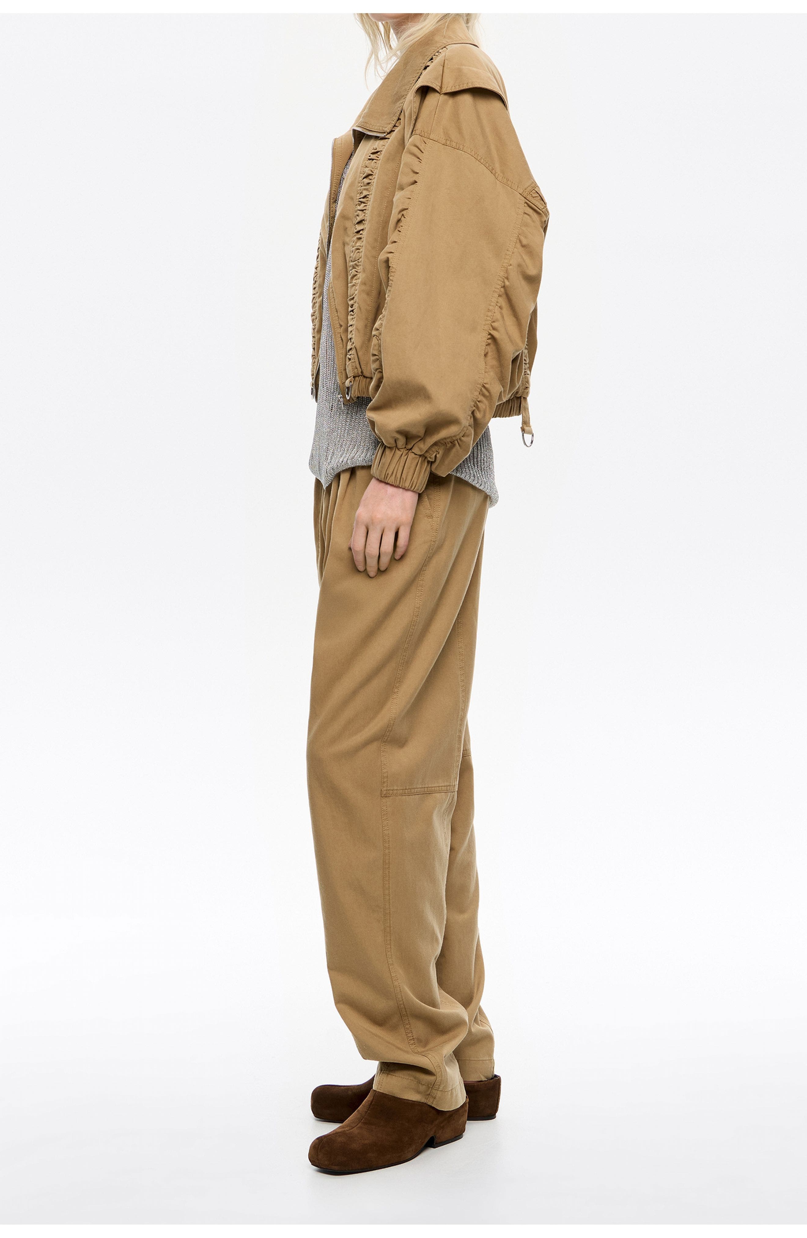 Oversize Washed Gathered Jacket - image 2