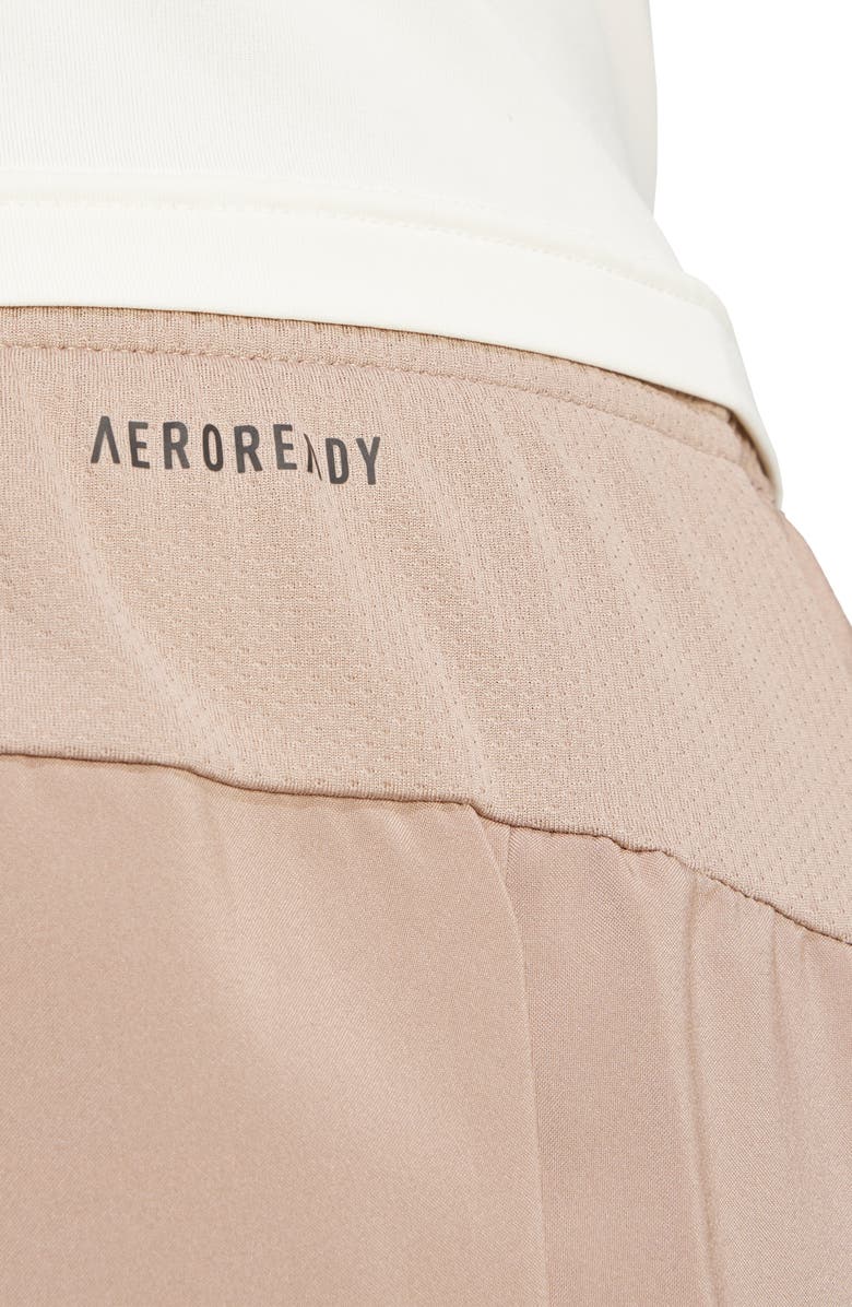 adidas Train Essentials AEROREADY 3-Stripes Training Shorts, Alternate, color, Chalky Brown/ Black