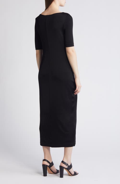 HUGO BOSS BOSS ETALICY SHORT SLEEVE MIDI DRESS