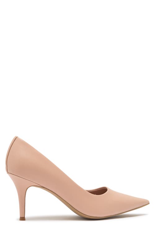 Linea Paolo Paris Pointed Toe Leather Pump In Pink