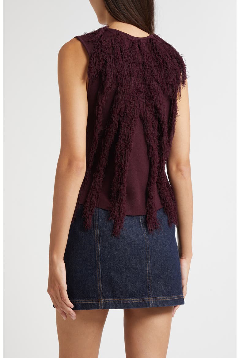Bonnie Fray Sleeveless Top, Alternate, color, MAHOGANY