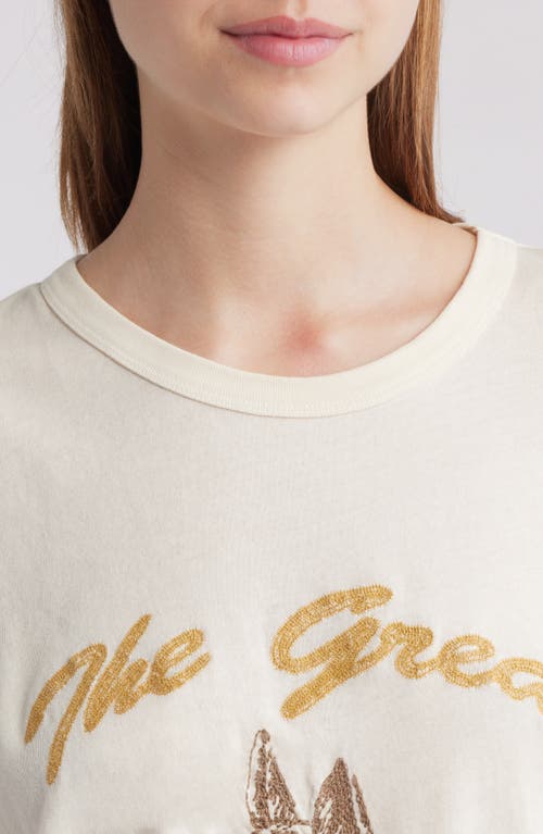The Great . The Boxy Crew Horse Graphic T-shirt In White