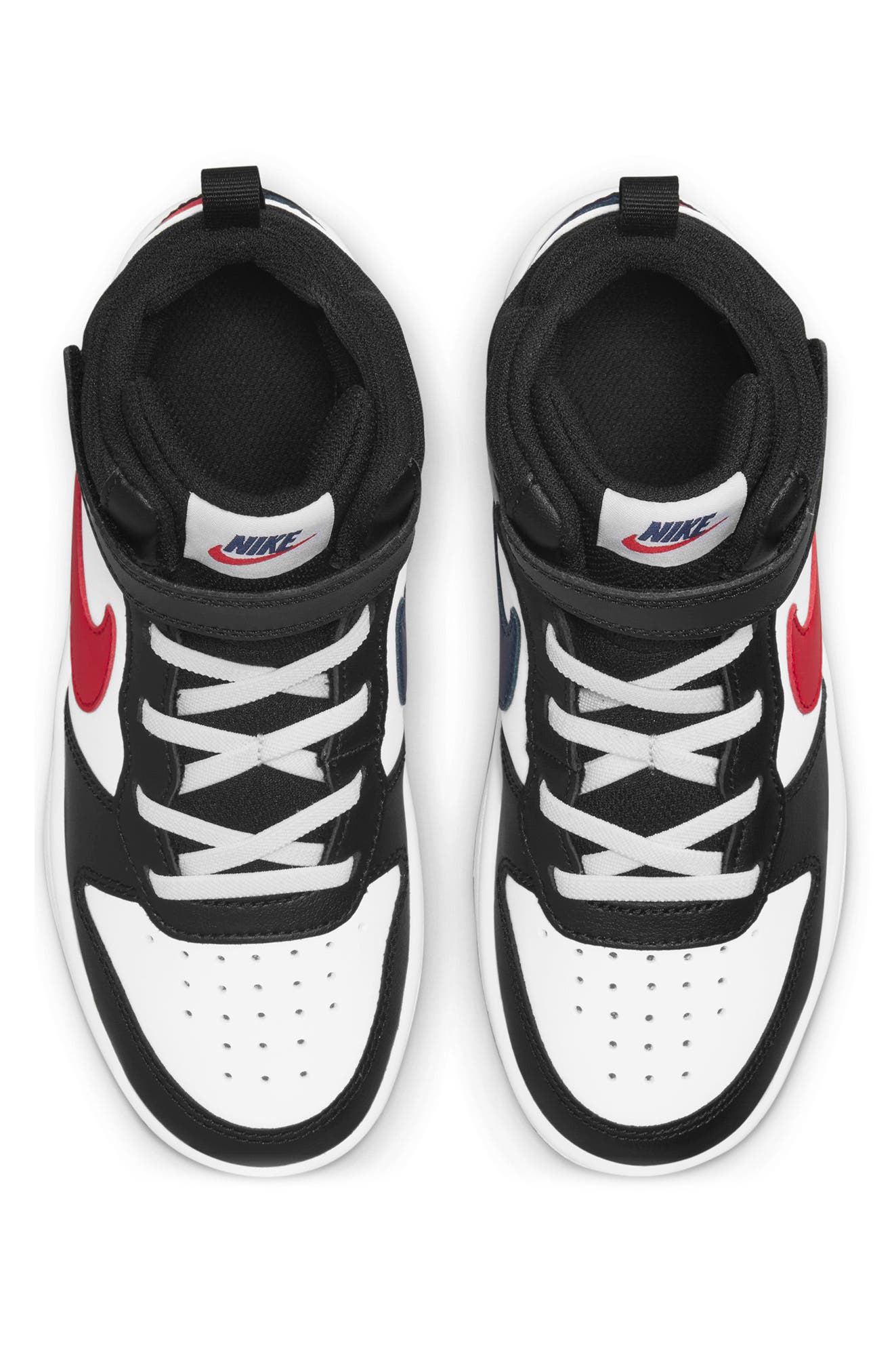 Nike Court Borough High Top Sneaker, Alternate, color, 161 White/Unvred