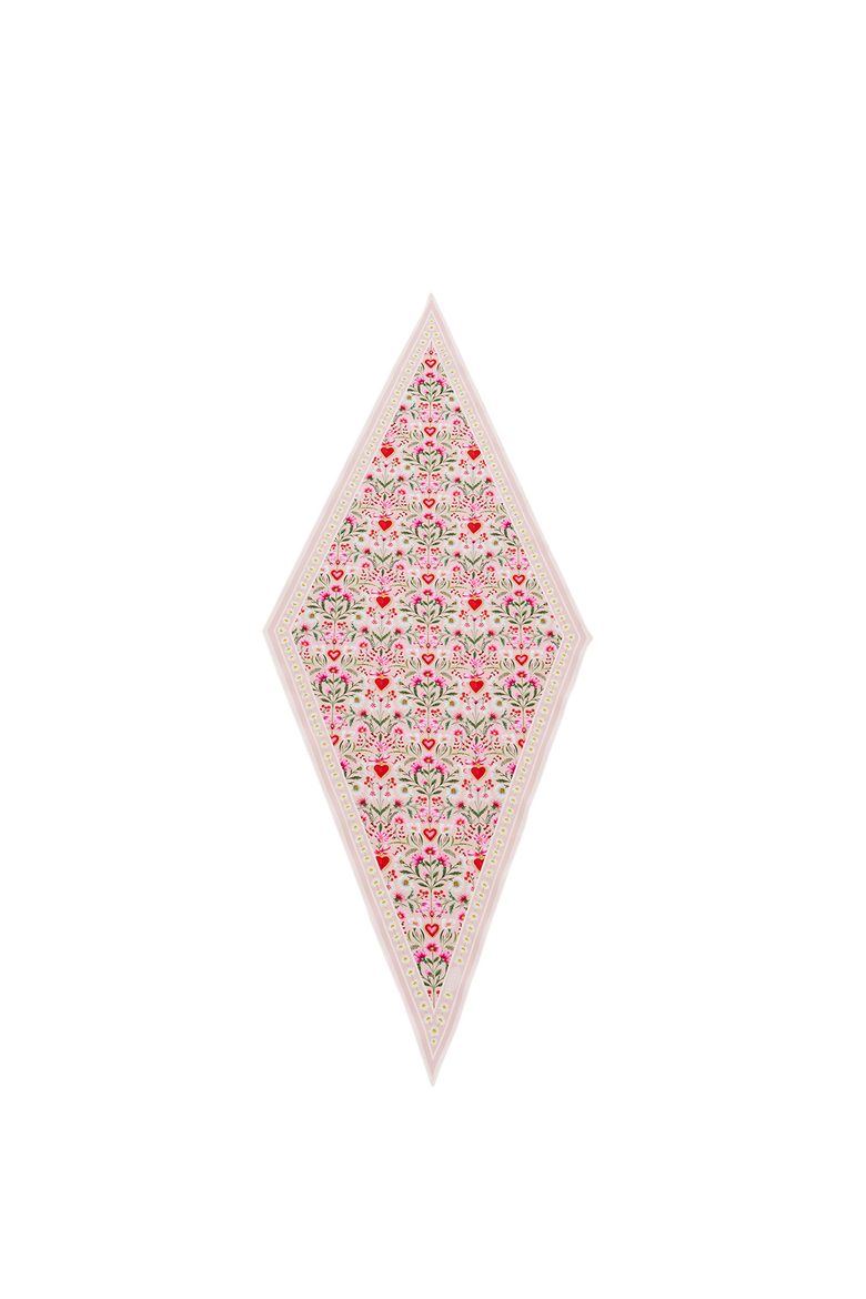 Penelope Heart Triangle Scarf, Main, color, Light/Pastel Pink