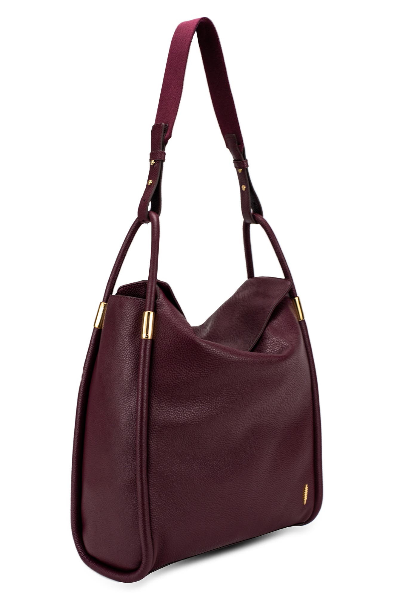 Thacker Tery Leather Hobo Bag, Alternate, color, 