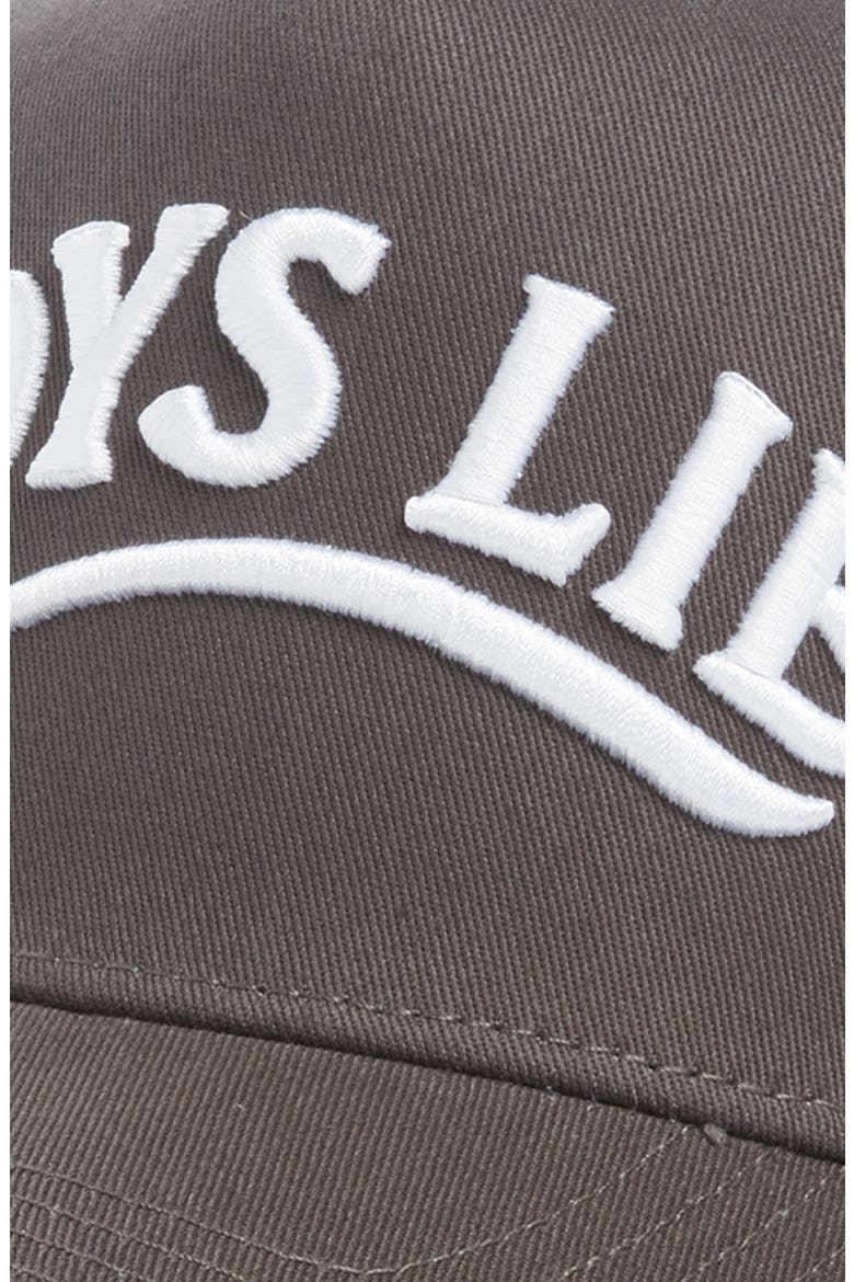 Call Me Back Trucker Hat, Alternate, color, DARK GREY